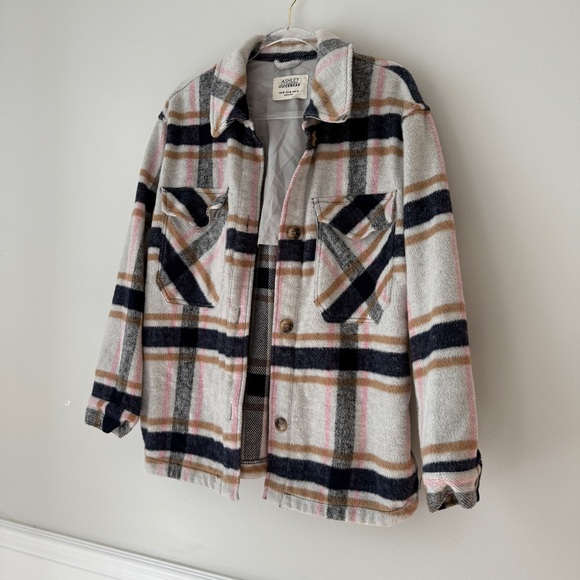 Ashley by 26 International Outerwear Flannel Shacket Sz M - Picture 8 of 9